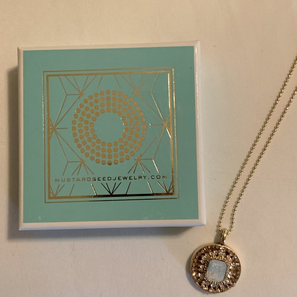 Mustard Seed Jewelry - pendant necklace gold